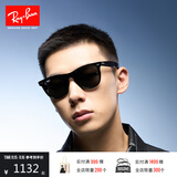 雷朋（RayBan）太阳镜徒步旅行运动户外方形墨镜显脸小眼镜0RB2140F可定制 礼物 901黑色镜框绿色镜片 尺寸54