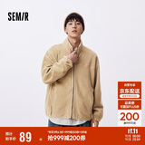 森马（Semir）夹克男冬抗静电外套摇粒绒情侣上衣109724108203