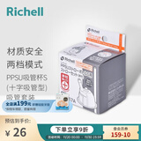 利其尔（Richell）水杯吸管杯保温杯专用配件 老款PPSU用吸管头 十字型