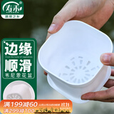 寿禾 花盆超小塑料园艺种植多肉盆栽带托盘 韦尼恩盆含托1个装