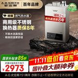 史密斯（A.O.SMITH） 16升精钢燃气热水器 国家补贴 不锈钢换热器包8年 负压燃烧更安全 精控恒温 家用天然气JSQ31-TM5