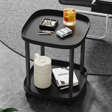 卓博茶几边桌边几可移动小桌子小茶几床头柜置物架收纳柜CJ19黑色