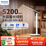 飞利浦（PHILIPS）充电护眼台灯学习家用充插两用学生宿舍床头小雅5200毫安