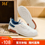 361°运动鞋男秋冬季复古百搭厚底保暖小白休闲板鞋子男672136611-10