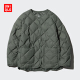 优衣库女装PUFFTECH空气棉服休闲茄克/时尚款外套469864 57 深橄榄色 XL /165/92A