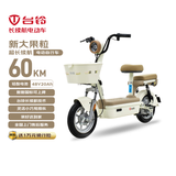 台铃电动自行车新大果粒2026新国标可上牌48V20Ah铅酸电池通勤代步电动车电自香草白
