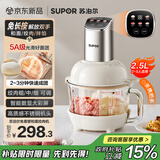 苏泊尔（SUPOR）绞肉机家用 绞馅机机多功能料理机和面机辅食机婴儿打泥机智能绞肉和面绞菜一体机 JR68A-B250