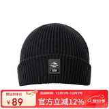 探路者（TOREAD）帽子 秋冬男女通用防风保暖弹力针织帽户外套头帽TELLCM90744黑色
