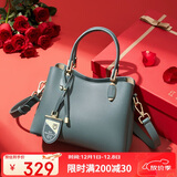 红蜻蜓包包女包牛皮斜挎单肩包手提包送妈妈女友老婆生日礼物礼盒装