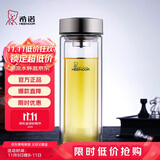 希诺（HEENOOR）双层玻璃杯男家用商务办公泡茶杯子过滤车载水杯XN-9607 410mL