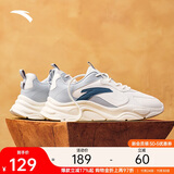 安踏小千禧丨休闲鞋男鞋秋季革面保暖鞋子男厚底老爹鞋跑步运动鞋男