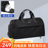 POLO旅行包男手提包男士行李包健身包大容量商务出差运动行李袋黑色