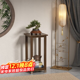 安尔雅花架新中式花架子客厅落地式置物架博古架室内阳台花台4