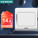 西门子（SIEMENS）开关插座 一开双控面板 86型暗装面板 远景雅白色5TA02061CC1
