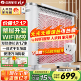 格力（GREE）取暖器电热膜电暖器节能加热遥控WIFI智能2500w大功率速热防烫低噪电暖器电热膜 NDYQ-X6025B