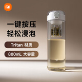米家（MIJIA）磁弹泡茶杯 磁吸茶仓杯 Tritan材质茶水分离杯 运动塑料水杯800mL