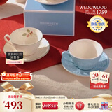 Wedgwood[圣诞礼物]欢愉假日树莓2杯2碟咖啡杯碟精致茶杯碟高颜值下午茶 欢愉假日2杯2碟(蓝色+树莓)
