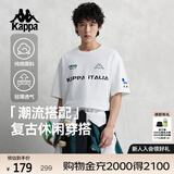 卡帕（Kappa）背靠背运动短袖男款纯棉2025新款夏季情侣t恤男士半袖K0EX2TD01D