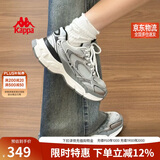 卡帕（Kappa）女鞋增高老爹鞋子女款秋季厚底跑步鞋休闲运动慢跑鞋女 奥运灰 38