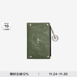 个乐植鞣绵羊皮真皮卡包卡夹钱包轻奢男女款情侣礼物 罗勒绿 均码