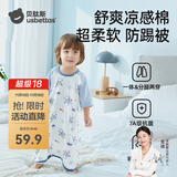 贝肽斯睡袋儿童睡衣婴儿连体秋季纯棉睡袍睡裙男女宝宝0-1岁家居服套装 宇航员巡航 【凉感棉7A级物理抗菌】 90 cm 【适用身高85-95cm】