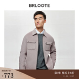 巴鲁特（Brloote）双面呢夹克男高品质休闲拉链翻领工装贴袋羊毛外套 驼色 175/96A