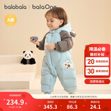 巴拉巴拉童装婴儿羽绒服宝宝连体衣新生儿2025冬加厚哈衣爬服208425120204