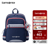 新秀丽（Samsonite）健康抗菌学生书包 小学生1-6年级 男女童减负分压双肩背包 4-6年级-海军蓝-TU6*32401
