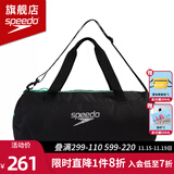 速比涛（Speedo） 健身游泳包男女士大容量手提包防水收纳包单肩游泳用品干湿分离 黑色/荧光绿【35L大容量】