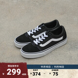VANS范斯官方 Ward经典黑个性街头复古男鞋板鞋 黑色 39