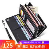 WILLIAMPOLO保罗钱包头层牛皮男士 钱包男款长款手包长款皮夹 咖啡色升级版