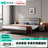 林氏家居床双人床1.5米高箱储物床现代简约榻榻米床收纳单人床家具JH4A 【深色款】JQ4A床+CD255A床垫 1500mm*2000mm