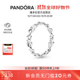 潘多拉（PANDORA）时刻绳结戒指现代符号寓意优雅时尚简约生日礼物送女友