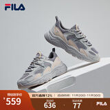 FILA【男女同款】斐乐情侣跑步鞋复古老爹鞋火星鞋潮流时尚舒适老爹鞋 女-合金灰/日岩灰-AG 36