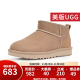 UGG美版雪地靴休闲经典迷你短靴舒适短筒靴 1116109 1116109女款SAND-沙栗色 40