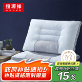 恒源祥决明子枕头颈椎枕双人睡觉男颈枕低枕整头学生抗菌枕芯48*74cm