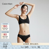 Calvin Klein内衣女士美拉德简约提花舒适ck薄垫无钢圈轻运动U型美背背心文胸 UB1-太空黑 L