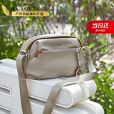 莱夫斜挎包女时尚小花挂饰枕头包轻便百搭休闲单肩包