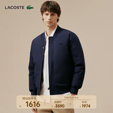 LACOSTE法国鳄鱼男装休闲双面穿立领棒球领羽绒服|BH8526 166/藏青色 XL 54