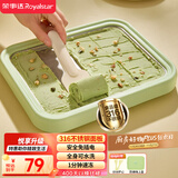 荣事达（Royalstar）炒酸奶机炒冰机制冰神器冰淇淋机家用酸奶机儿童diy免插电316不锈钢防尘防串味上盖CB07A(绿)