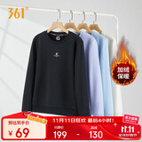 361°卫衣女秋冬季加绒外套运动休闲圆领长袖套头衫上衣662344801D-6