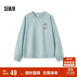 森马（Semir）史努比系列卫衣女卡通落肩宽松衣服个性秋设计感图案101524116009