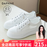 达芙妮 小白鞋女夏季新款运动鞋女夏透气网面女鞋休闲鞋子女ins潮板鞋女 白灰色-透气网面 38