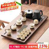 唐丰功夫茶具套装家用整套自动烧水一体茶盘茶杯茶壶办公会客现代茶台 青云茶盘+素语西施壶14头+茶道