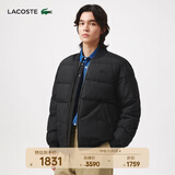LACOSTE法国鳄鱼男装休闲双面穿立领棒球领羽绒服|BH8526 031/黑色 S 48