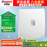 罗格朗（LEGRAND） 开关插座面板  未莱陶瓷白色86型暗装面板 六类网线电脑插座