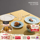 Wedgwood欢愉假日餐盘陶瓷餐盘家用菜盘情侣餐具套装奢礼速达 欢愉假日蓝白两人食中餐套组 6头