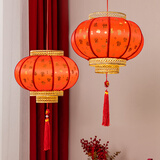 新新精艺新年灯笼大门挂的仿羊皮灯笼阳台挂的一对2026新款宫灯春节装饰