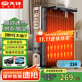 先锋石墨烯取暖器电暖器电暖气片家用电热油汀13片全屋升温智能恒温低噪节能烘衣加湿DYT-Z2