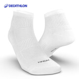 迪卡侬跑步袜吸汗透气速干薄款袜子运动袜短袜3双装5245477
